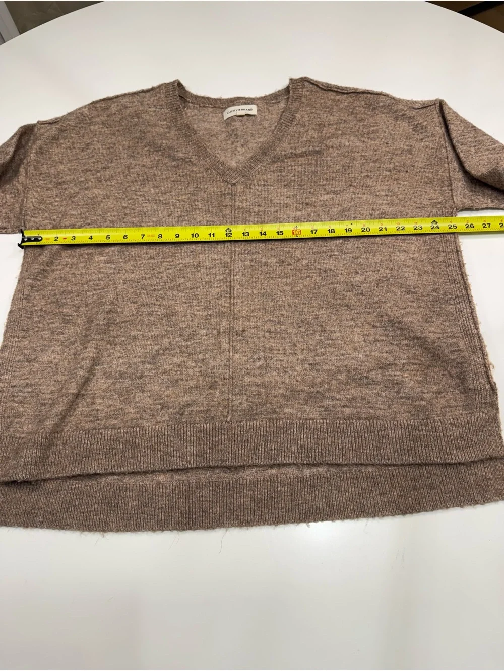Lucky Brand Brown V-Neck Sweater - Picture 4 of 7